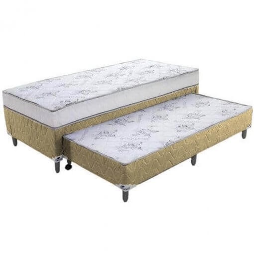 Cama Solteiro com Auxiliar – Spring Molas – Gardenia