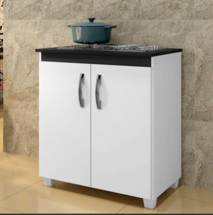 Balcão de Cozinha para Cooktop 5 Bocas 2 Portas Fox