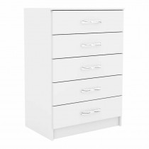 Cômoda com 5 gavetas Evidência – Branco – Promoção