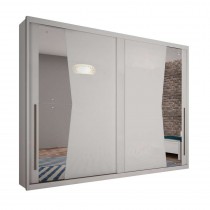 Guarda Roupa Casal 2 Portas com Espelho Geom – Novo Horizonte