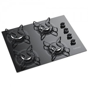 Cooktop Itatiaia 4 Bocas Vidro Preto – Bivolt