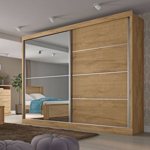 Guarda-Roupa Verona MDF 1 porta com ESPELHO – FLEX – Made Marcs