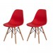 Conjunto com 2 Cadeiras Charles Eames 1102