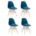 Conjunto com 4 Cadeiras Charles Eames 1102