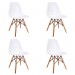 Conjunto com 4 Cadeiras Charles Eames 1102