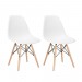 Conjunto com 2 Cadeiras Charles Eames 1102