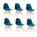 Conjunto com 6 Cadeiras Charles Eames 1102
