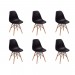 Conjunto com 6 Cadeiras Charles Eames 1102