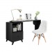 KIT HOME OFFICE 3 –Cadeira Slim Eiffel – Cód. 1110 e Escrivaninha com tampo giratório 1 gaveta