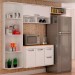 Cozinha 3 Portas 2 Gavetas Esmeralda – Sallêto