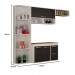 Cozinha 3 Portas 2 Gavetas Esmeralda – Sallêto