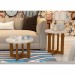 Conjunto De Mesa Decorativo Jb 8001 – 8002 Pérola – Jb Bechara