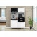 Cozinha Compacta Flavia com 7 Portas e 2 Gavetas – Branco C/ Preto