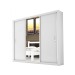 Guarda-roupa Bahia 3 Portas de Correr e Gavetas – Branco