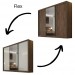 Roupeiro Sollo 1 porta espelhada,100% MDF – Novo Horizonte