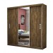 Guarda-roupa Bahia 3 Portas de Correr e Gavetas – Malbec