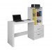 Mesa para computador com Estante – 2 Gavetas – Alana – JCM Móveis