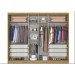 Roupeiro Sollo 1 porta espelhada,100% MDF – Novo Horizonte