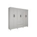 Guarda Roupa Porto 6 Portas 2 gavetas – SEM espelho – Sallêto Móveis