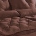 Sofá Retrátil e Reclinável 4 Lugares Elegance – Marrom