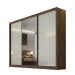 Roupeiro Sollo 1 porta espelhada,100% MDF – Novo Horizonte